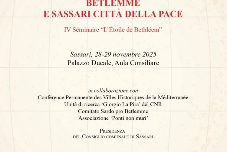 IX SEMINARIO BETLEMME E SASSARI CITTà DELLA PACE